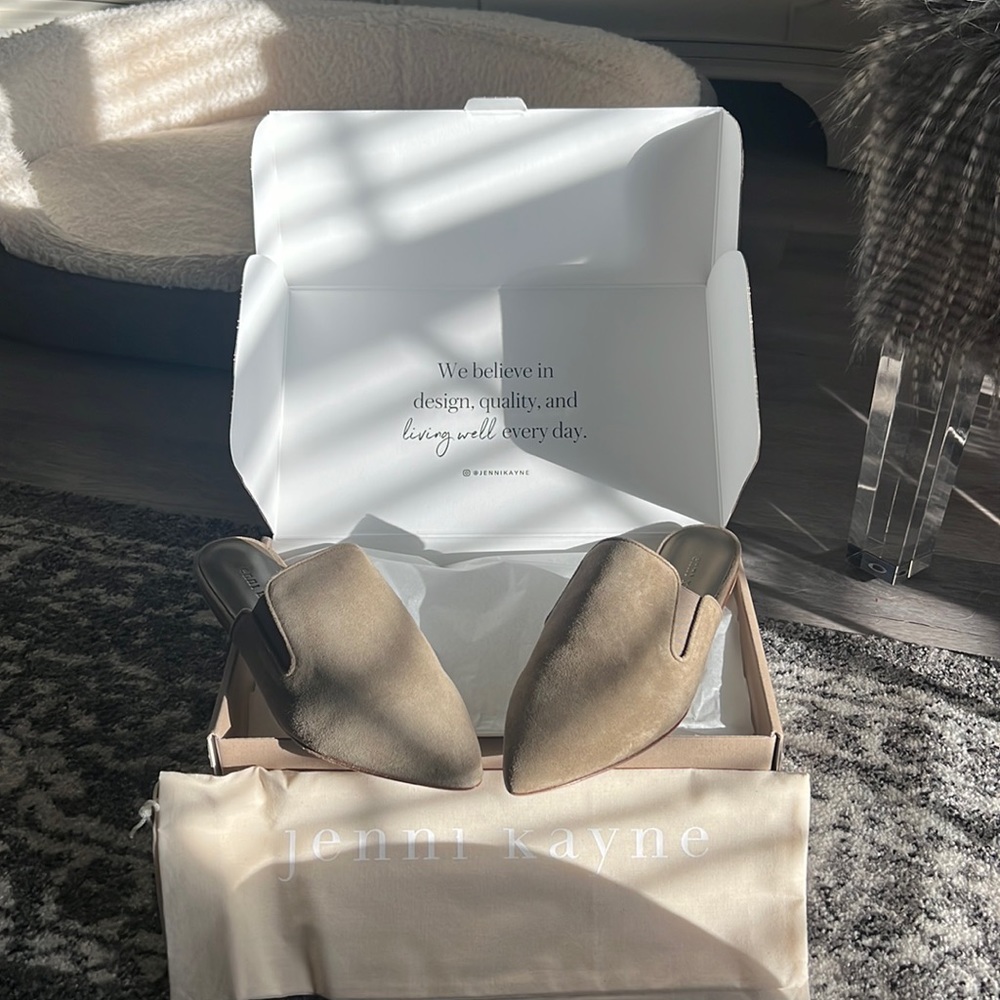Jenni Kayne Suede Mule Laurel 38